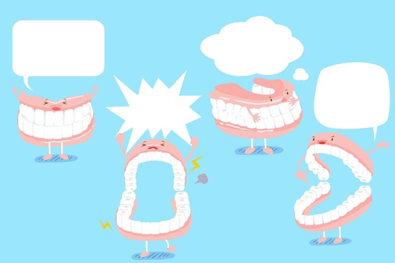 false teeth