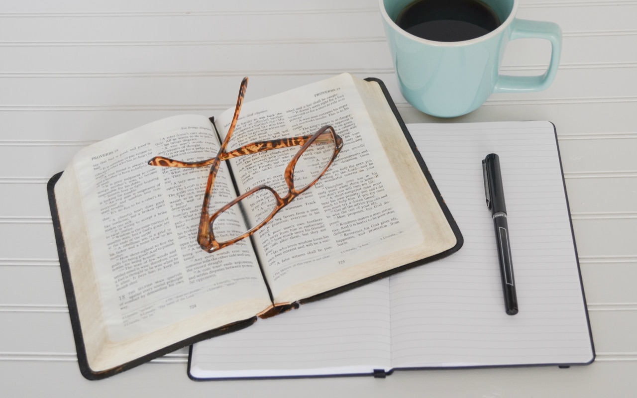 exam, book, study, glasses. coffee